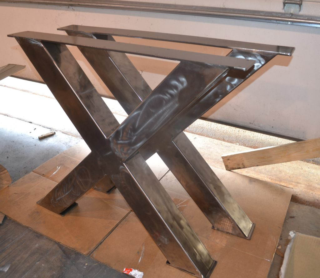 X Frame Style Metal Table Legs Econ Welding 8665