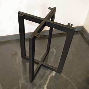Rectangular Cross Side Metal Table Base