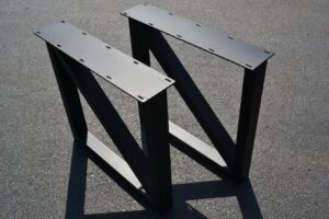 Cross Brace Style Metal Coffee Table Legs