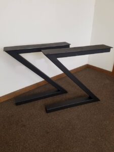 Z-Shaped Metal Coffee Table Legs