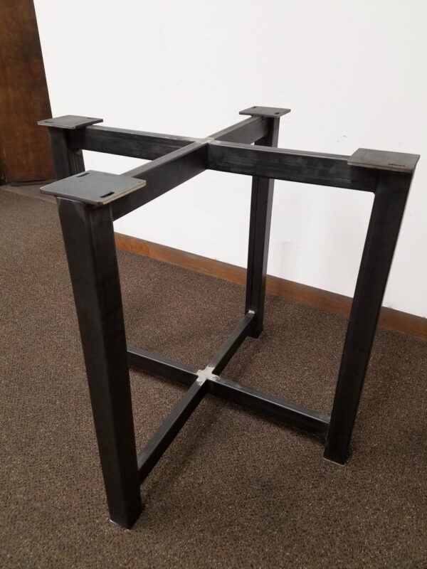 Rectangular Trestle Style Metal Round Conference Table Base