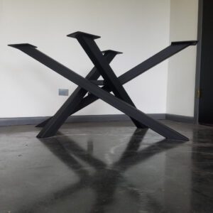 Criss Cross Style Metal Coffee Table Base