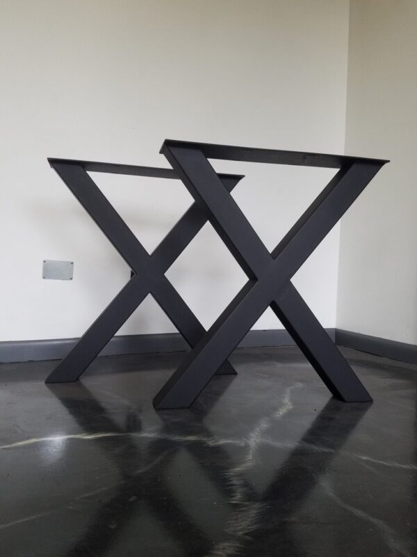 X-Frame Style Iron Table Legs