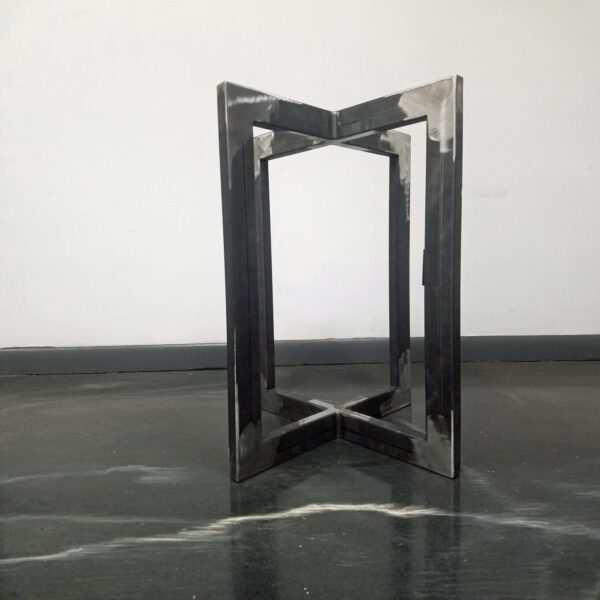 Rectangular Cross Side Metal Table Base