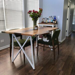 Tapered X Style Metal Table Legs for Dining Table