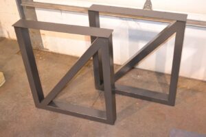 Cross Brace Style Metal Dining Table Legs