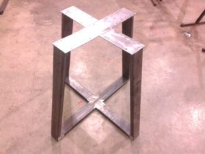 Tapered Style Metal Coffee Table Base