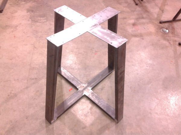 Tapered Style Metal Coffee Table Base