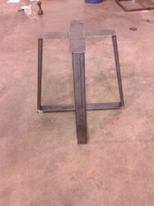 Tapered Style Metal Kitchen Table Base