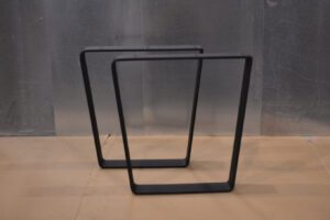 Bent Trapezoid Style Metal Desk Legs