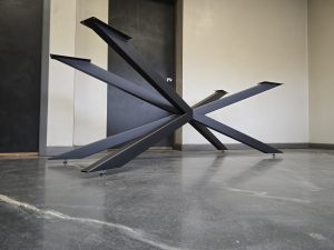 Spider Style Metal Table Base for Stone Top