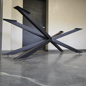 Spider Style Metal Table Base for Stone Top