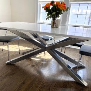 Spider Style Metal Table Base for Quartz Dining Table