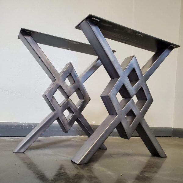 Inverted Diamond Style Metal Kitchen Table Legs