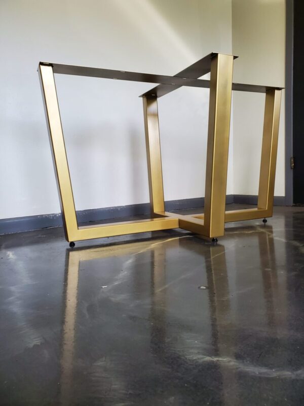 Rectangular Tapered Style Metal Table base, Metal Table Legs