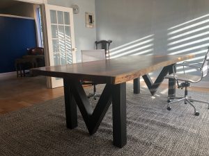 M-Shaped Metal Table Legs for Heavy Wood Conference Table