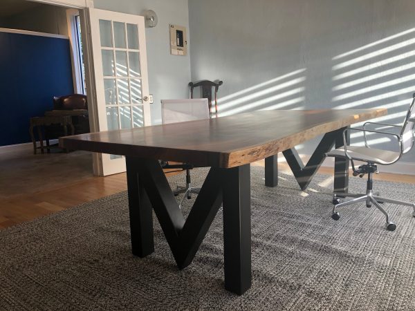M-Shaped Metal Table Legs for Heavy Wood Conference Table