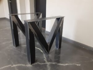 M Shaped Metal Dining Table Legs For Stone Top