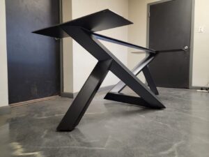 Abstract Style Metal Table Base