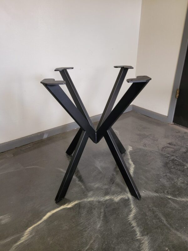 V-Style Metal Dining Table Base, Metal Table Legs