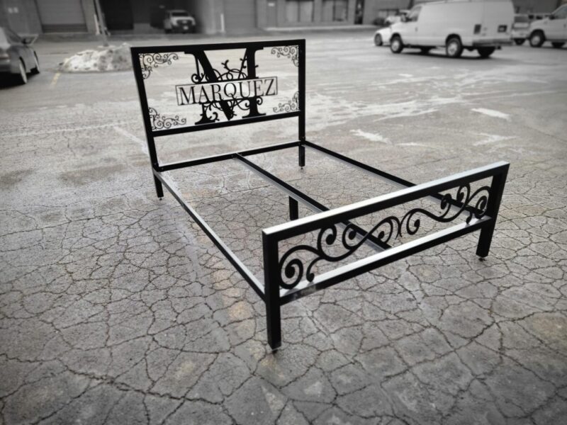 Monogram Style Custom Metal Bed Frame - ECon Welding