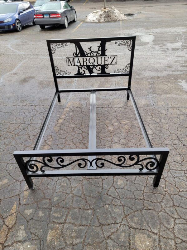 Monogram Style Custom Metal Bed Frame - ECon Welding