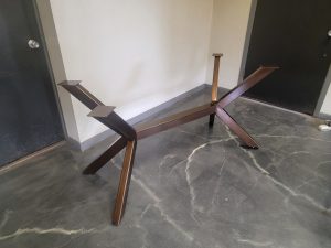 Modified Spider Style Metal Table Base for Heavy Stone Top
