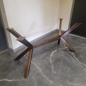Modified Spider Style Metal Table Base for Heavy Stone Top