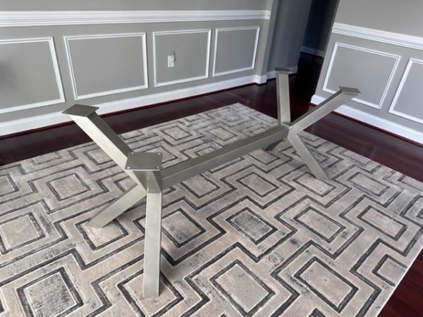 Modified Spider Style Custom Metal Table Base for Wood Dining Table