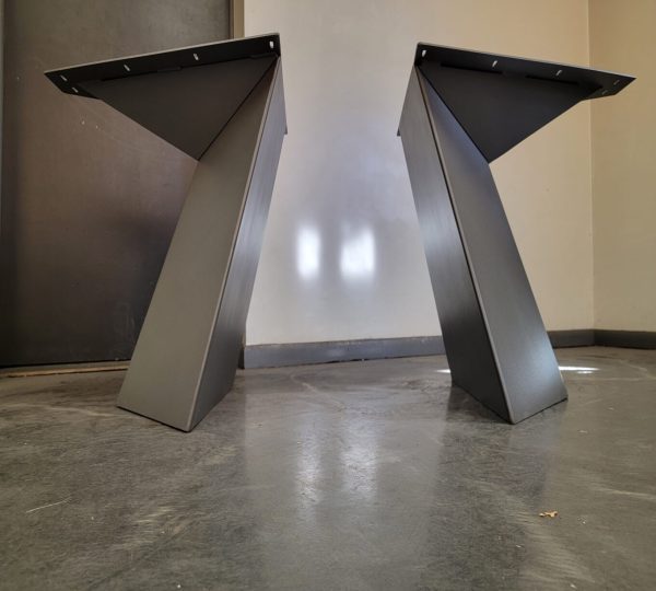 Architectural metal table legs