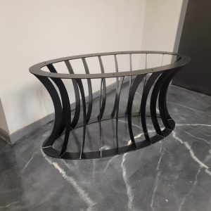 Elliptical Tulip Style Metal Table Base