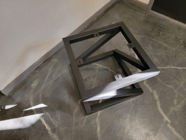 Square Z-Shaped Metal Table Base