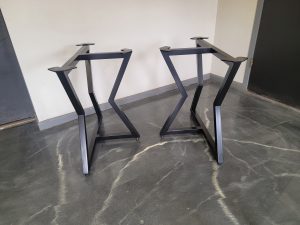 industrial table bases, kitchen table bases, kitchen table benches