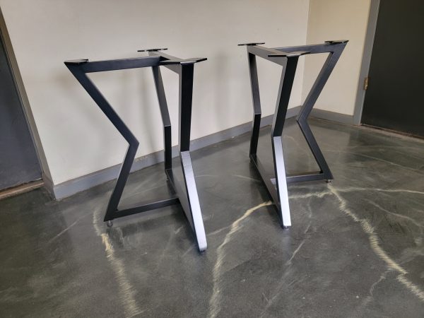 custom-built table legs, desk bases