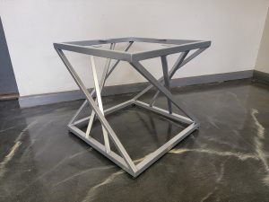 Twisted Square Metal Coffee Table Base