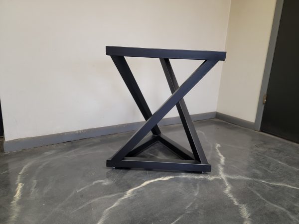 Triangular Z-Shaped Metal Pedestal Base