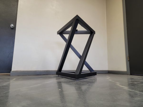 Triangular Z-Shaped Metal Table Base