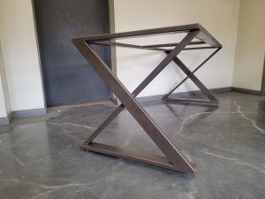 Zig Zag Style Metal Dining Table Base