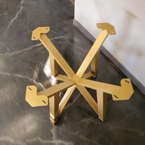 Intersection Style Metal Trestle Base
