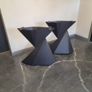 Origami Style Metal Table Legs