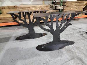 Tree Style Custom Metal Table Legs for Stone Top