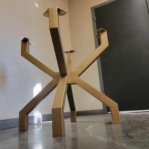 Spider Trestle Style Metal Table Base for Stone Top