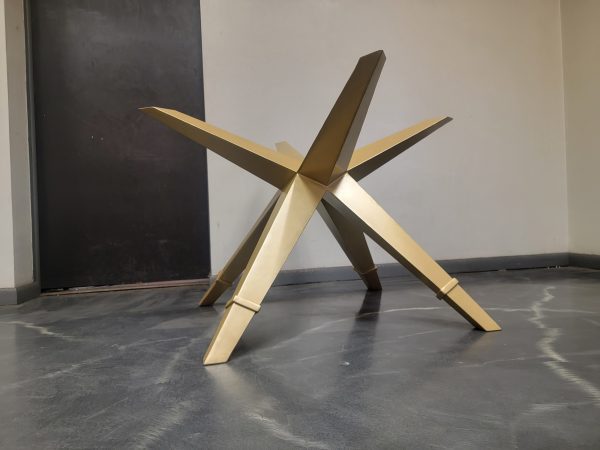 Star Shaped Metal Table Legs for Glass Top