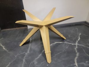 Contemporary Star Shaped Metal Table Legs