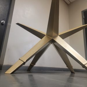 Contemporary Steel Table Base, Star Shaped