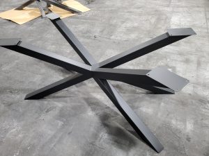 Spider Style Metal Table Base with Oversized Mounting Holes