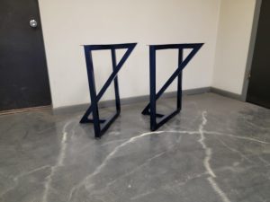 Crossover Style Metal Table Legs for Wood Top