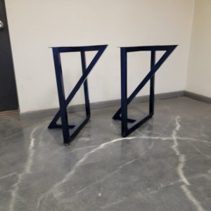 Crossover Style Metal Table Legs for Wood Top