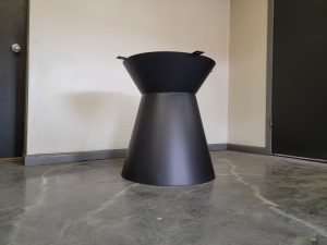 Rolled Tulip Style Metal Table Base for Stone Top