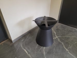 Rolled Tulip Style Contemporary Metal Table Base